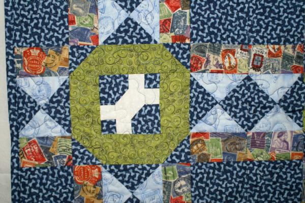 Detail of Wilson's quilt